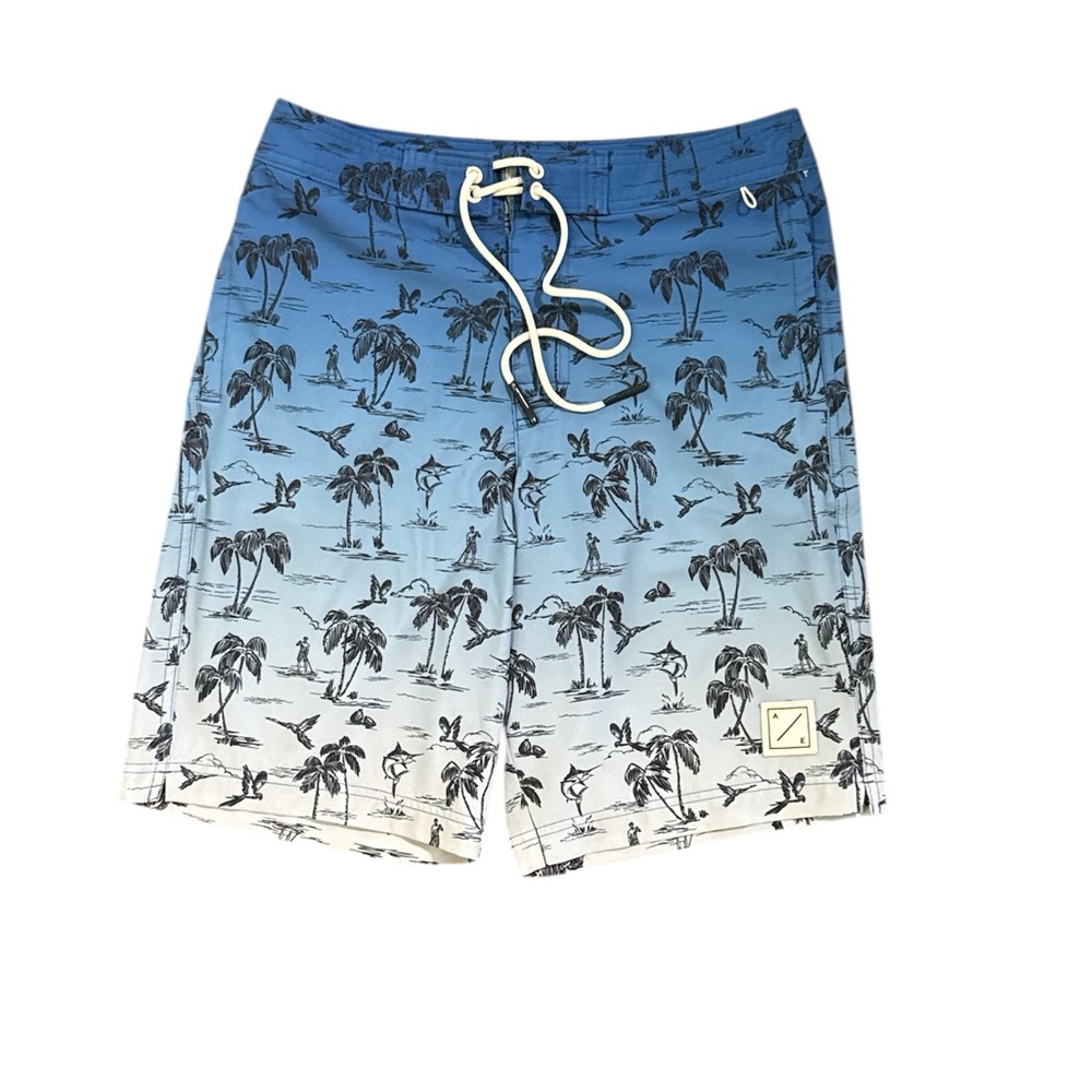 American Eagle Outfitters Blue and White Board Shorts
